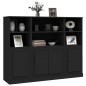 vidaXL Highboards 3 Stk. Schwarz Holzwerkstoff vidaXL Highboards 3 Stk. Schwarz Holzwerkstoff