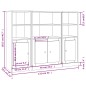 vidaXL Highboards 3 Stk. Schwarz Holzwerkstoff vidaXL Highboards 3 Stk. Schwarz Holzwerkstoff