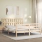 vidaXL Massivholzbett mit Kopfteil 160x200 cm vidaXL Massivholzbett mit Kopfteil 160x200 cm