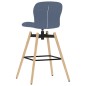 Barstühle 2 Stk. Drehbar Blau Stoff Barstühle 2 Stk. Drehbar Blau Stoff