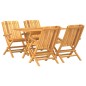 vidaXL 5-tlg. Garten-Essgruppe Massivholz Teak vidaXL 5-tlg. Garten-Essgruppe Massivholz Teak