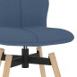Barstühle 2 Stk. Drehbar Blau Stoff Barstühle 2 Stk. Drehbar Blau Stoff