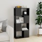 vidaXL Bücherregal Raumteiler Hochglanz-Grau 60x24x124,5 cm vidaXL Bücherregal Raumteiler Hochglanz-Grau 60x24x124,5 cm