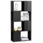vidaXL Bücherregal Raumteiler Hochglanz-Grau 60x24x124,5 cm vidaXL Bücherregal Raumteiler Hochglanz-Grau 60x24x124,5 cm