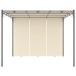 vidaXL Gartenpavillon mit Seitenvorhang 3x3x2,25 m Creme vidaXL Gartenpavillon mit Seitenvorhang 3x3x2,25 m Creme