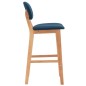 Barhocker 2 Stk. Blau Stoff Barhocker 2 Stk. Blau Stoff