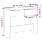 vidaXL Konsolentisch Braun Eichen-Optik 90x36x75 cm Holzwerkstoff vidaXL Konsolentisch Braun Eichen-Optik 90x36x75 cm Holzwerkstoff