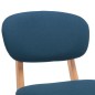 Barhocker 2 Stk. Blau Stoff Barhocker 2 Stk. Blau Stoff