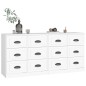 vidaXL Sideboards 2 Stk. Weiß Holzwerkstoff vidaXL Sideboards 2 Stk. Weiß Holzwerkstoff