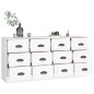 vidaXL Sideboards 2 Stk. Weiß Holzwerkstoff vidaXL Sideboards 2 Stk. Weiß Holzwerkstoff