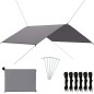vidaXL Outdoor-Tarp 4x4 m Grau vidaXL Outdoor-Tarp 4x4 m Grau