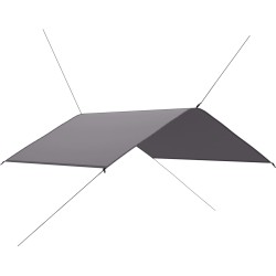 vidaXL Outdoor-Tarp 4x4 m Grau