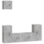 vidaXL 5-tlg. TV-Schrank-Set Betongrau Holzwerkstoff vidaXL 5-tlg. TV-Schrank-Set Betongrau Holzwerkstoff