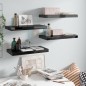 vidaXL Schwebende Wandregale 4 Stk. Hochglanz-Schwarz 50x23x3,8cm MDF vidaXL Schwebende Wandregale 4 Stk. Hochglanz-Schwarz 50x23x3,8cm MDF