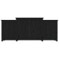 vidaXL Sideboard Schwarz 164x37x68 cm Massivholz Kiefer vidaXL Sideboard Schwarz 164x37x68 cm Massivholz Kiefer