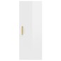 vidaXL Wandschrank Hochglanz-Weiß 34,5x34x90 cm Holzwerkstoff vidaXL Wandschrank Hochglanz-Weiß 34,5x34x90 cm Holzwerkstoff