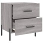 vidaXL Nachttische 2 Stk. Grau Sonoma 40x35x47,5 cm Holzwerkstoff