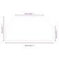 vidaXL Kaminofen Glasplatte Sechseck 100x50 cm vidaXL Kaminofen Glasplatte Sechseck 100x50 cm