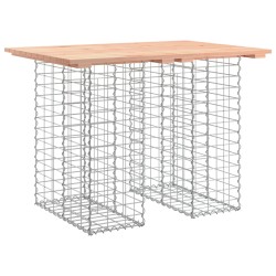 vidaXL Gartenbank aus Gabionen 100x70x72 cm Massivholz Douglasie