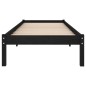 vidaXL Massivholzbett Schwarz 90x190 cm vidaXL Massivholzbett Schwarz 90x190 cm