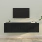 vidaXL 3-tlg. TV-Schrank-Set Schwarz Holzwerkstoff vidaXL 3-tlg. TV-Schrank-Set Schwarz Holzwerkstoff