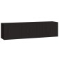 vidaXL 3-tlg. TV-Schrank-Set Schwarz Holzwerkstoff vidaXL 3-tlg. TV-Schrank-Set Schwarz Holzwerkstoff