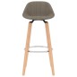 Barhocker 2 Stk. Taupe Stoff Barhocker 2 Stk. Taupe Stoff