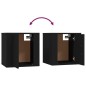 vidaXL 3-tlg. TV-Schrank-Set Schwarz Holzwerkstoff vidaXL 3-tlg. TV-Schrank-Set Schwarz Holzwerkstoff