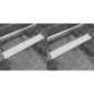 vidaXL Lineare Duschrinnen 2 Stk. Linien 730 x 140 mm Edelstahl vidaXL Lineare Duschrinnen 2 Stk. Linien 730 x 140 mm Edelstahl