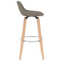 Barhocker 2 Stk. Taupe Stoff Barhocker 2 Stk. Taupe Stoff