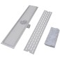 vidaXL Lineare Duschrinnen 2 Stk. Linien 730 x 140 mm Edelstahl vidaXL Lineare Duschrinnen 2 Stk. Linien 730 x 140 mm Edelstahl