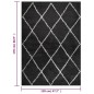 vidaXL Teppich Shaggy Hochflor Creme und Anthrazit 120x170 cm vidaXL Teppich Shaggy Hochflor Creme und Anthrazit 120x170 cm