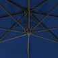 vidaXL Ampelschirm mit Stahlmast 300 cm Azurblau vidaXL Ampelschirm mit Stahlmast 300 cm Azurblau