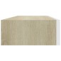 vidaXL Wandregale mit Schubladen 2 Stk. Eichen-Optik Weiß 60x23,5x10cm vidaXL Wandregale mit Schubladen 2 Stk. Eichen-Optik Weiß 60x23,5x10cm