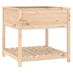 vidaXL Pflanzkübel mit Ablage 82,5x82,5x81 cm Massivholz Kiefer