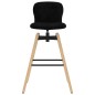 Barstühle 2 Stk. Drehbar Schwarz Stoff Barstühle 2 Stk. Drehbar Schwarz Stoff