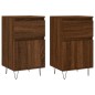 vidaXL Sideboards 2 Stk. Braun Eichen-Optik 40x35x70 cm Holzwerkstoff vidaXL Sideboards 2 Stk. Braun Eichen-Optik 40x35x70 cm Holzwerkstoff