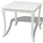 vidaXL Esstisch 80x80x76 cm Hochglanz-Weiß vidaXL Esstisch 80x80x76 cm Hochglanz-Weiß