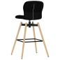 Barstühle 2 Stk. Drehbar Schwarz Stoff Barstühle 2 Stk. Drehbar Schwarz Stoff