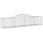 vidaXL Gabionen mit Hochbogen 3 Stk. 300x50x60/80 cm Verzinktes Eisen vidaXL Gabionen mit Hochbogen 3 Stk. 300x50x60/80 cm Verzinktes Eisen