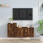 vidaXL 2-tlg. TV-Schrank-Set Räuchereiche Holzwerkstoff vidaXL 2-tlg. TV-Schrank-Set Räuchereiche Holzwerkstoff