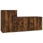 vidaXL 2-tlg. TV-Schrank-Set Räuchereiche Holzwerkstoff vidaXL 2-tlg. TV-Schrank-Set Räuchereiche Holzwerkstoff