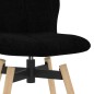Barstühle 2 Stk. Drehbar Schwarz Stoff Barstühle 2 Stk. Drehbar Schwarz Stoff