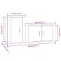 vidaXL 2-tlg. TV-Schrank-Set Räuchereiche Holzwerkstoff vidaXL 2-tlg. TV-Schrank-Set Räuchereiche Holzwerkstoff