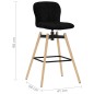 Barstühle 2 Stk. Drehbar Schwarz Stoff Barstühle 2 Stk. Drehbar Schwarz Stoff