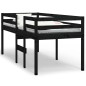 vidaXL Hochbett Schwarz 75x190 cm Massivholz Kiefer vidaXL Hochbett Schwarz 75x190 cm Massivholz Kiefer