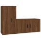 vidaXL 2-tlg. TV-Schrank-Set Braun Eichen-Optik Holzwerkstoff vidaXL 2-tlg. TV-Schrank-Set Braun Eichen-Optik Holzwerkstoff