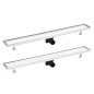 vidaXL Duschablauf 2-in-1 Abdeckung 93×14 cm Edelstahl vidaXL Duschablauf 2-in-1 Abdeckung 93×14 cm Edelstahl