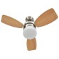 vidaXL Deckenventilator mit Licht und Fernbedienung 76 cm Hellbraun vidaXL Deckenventilator mit Licht und Fernbedienung 76 cm Hellbraun