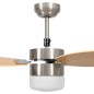 vidaXL Deckenventilator mit Licht und Fernbedienung 76 cm Hellbraun vidaXL Deckenventilator mit Licht und Fernbedienung 76 cm Hellbraun
